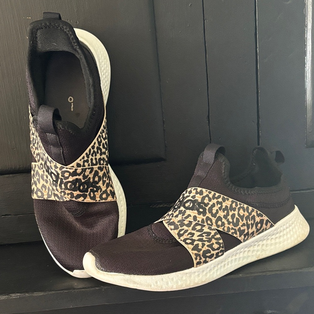 Adidas Leopard Print Slip-On Sneakers